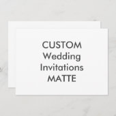 マット120ポンド6.25インチx 4.5インチ結婚式招待状 招待状 (正面/裏面)