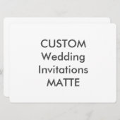 マット120ポンド8.75インチx 6.5インチ結婚式招待状 招待状 (正面/裏面)