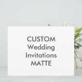 マット120ポンド8.75インチx 6.5インチ結婚式招待状 招待状 (スタンド正面)
