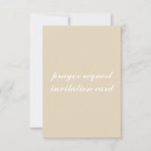 マット3.5インチx5、標準白封筒付属 招待状 (正面)