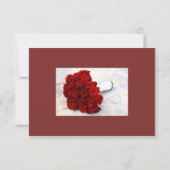 マット3.5インチx 5インチ、標準の白い封筒付き 出欠カード (裏面)