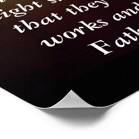 マット5:14-16 ポスター (角)