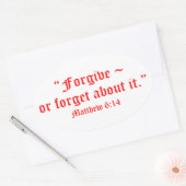 マット6:14 楕円形シール (封筒)