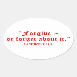 マット6:14 楕円形シール