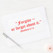 マット6:14 長方形シール (封筒)