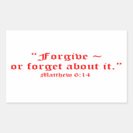 マット6:14 長方形シール