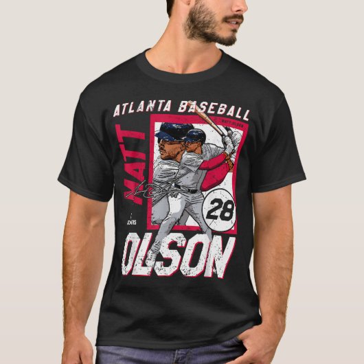 マット・オルソン アトランタ MLB 野球選手 Tシャツ (正面)