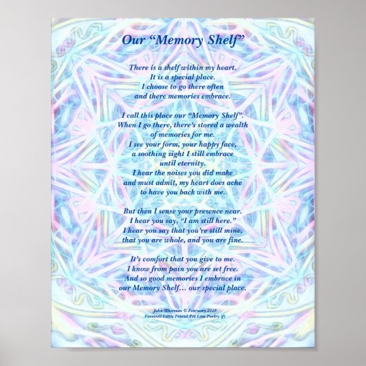 マット：詩：ペットの特別な思い出，ポスター ポスター (正面)