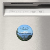 マット:17:20神への信仰は、大きな山を動かすことができる マグネット (インサイチュ (食洗機))