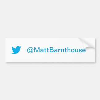 マットBarnthouseのTwitterのバンパーステッカー バンパーステッカー