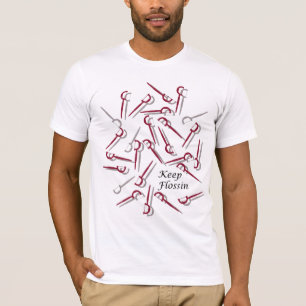 マットLandonによってFlossinを保って下さい Tシャツ