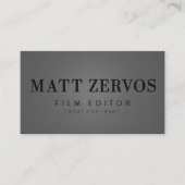 マットZervos 名刺 (正面)