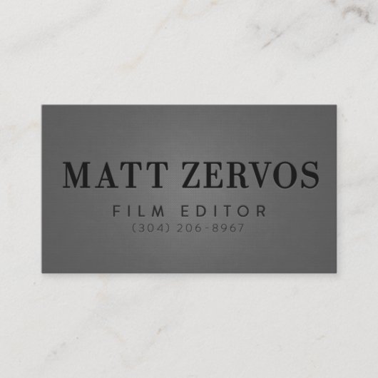 マットZervos 名刺 (正面)