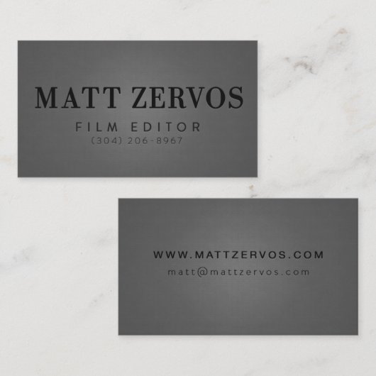 マットZervos 名刺 (正面/裏面)