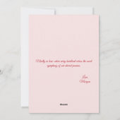 マッドインラブ |フローラハート |カスタム文字と名前 シーズンカード (裏面)