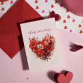 マッドインラブ |フローラハート |カスタム文字と名前 シーズンカード