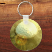 マッドキーチェーンに詰まったゴルフボール キーホルダー (正面)