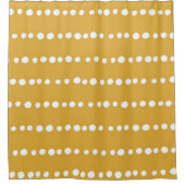 マッドクロスのオレンジ色 シャワーカーテン (正面)