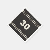 マッドクロスの誕生日パーティーの年齢 スタンダードカクテルナプキン (角)