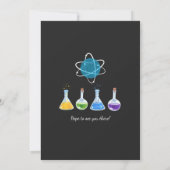 マッドサイエンスパーティー誕生日招待状 男の子 招待状 (裏面)