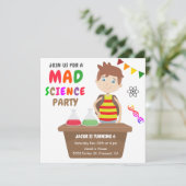 マッドサイエンス実験 少年 誕生日パーティー 招待状 (スタンド正面)