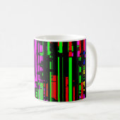 マッドストライプ コーヒーマグカップ (正面右)