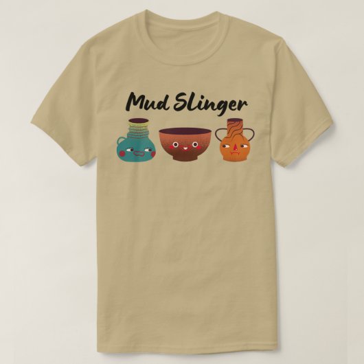 マッドスリンガーセラミックス陶土 Tシャツ (デザイン正面)