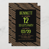 マッドタイヤ誕生日 招待状 (正面/裏面)