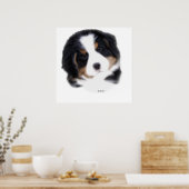 マッドドッグベビー顔プリント ポスター (キッチン)