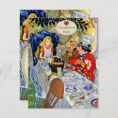 マッドハッターのエンゲージメントパーティー 招待状 (正面/裏面)