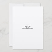 マッドハッターのランチパーティー 招待状 (裏面)