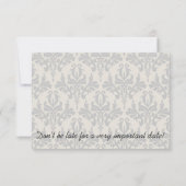 マッドハッターの結婚式の招待状カード 招待状 (裏面)