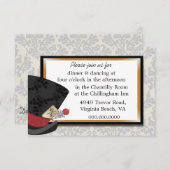 マッドハッターの結婚式の招待状カード 招待状 (正面/裏面)