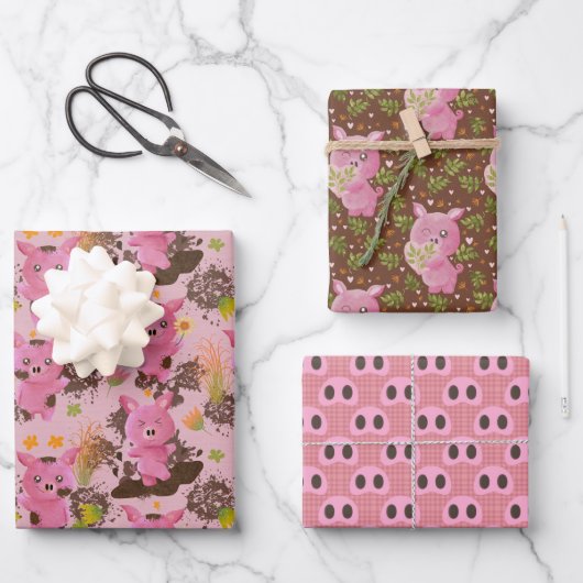 マッドバスピギースニートラッピング紙シート ラッピングペーパーシート (正面)