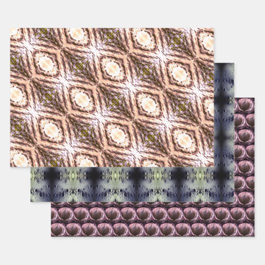 マッドバブルクローズアップAIファンタジーデジタルアートプリント ラッピングペーパーシート (セット)