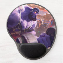 マッドマンゲーミングゲルマウスパッド | 不機嫌サイエンティストデザイン