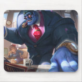 マッドマンゲームマウスパッド | パワーリフターをテーマにしたアート マウスパッド (正面)