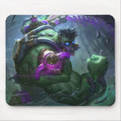 マッドマンゲームマウスパッド | パワーリフターをテーマにしたアート マウスパッド (正面)