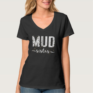 マッドランチーム 女性 マラソンランナー ATV 4x4 泥んこ Tシャツ