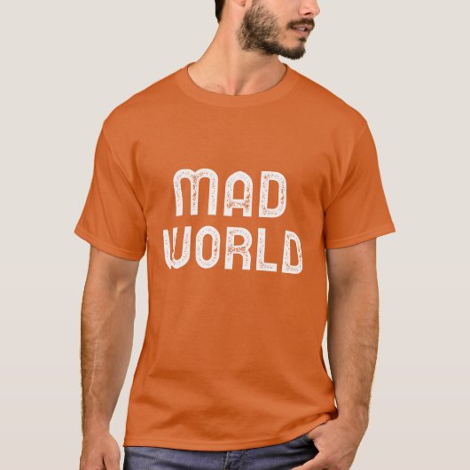 マッドワールド音楽愛好家レトロ音楽少年 Tシャツ (正面)
