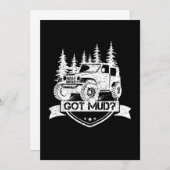 マッド得ダートヒルオフレーススポーツロードギフト 招待状 (正面/裏面)