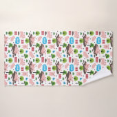 マッド・バス・タオルの幸せな子豚 バスタオル (バスタオル)