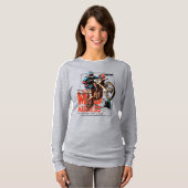 マッド・マダム |女性の長袖 Tシャツ (正面フル)