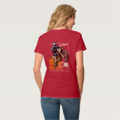 マッド・マダム |女性のVネック Tシャツ (裏面フル)