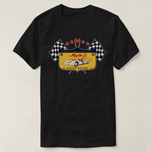 マッハ5三船自動車 Tシャツ (デザイン正面)