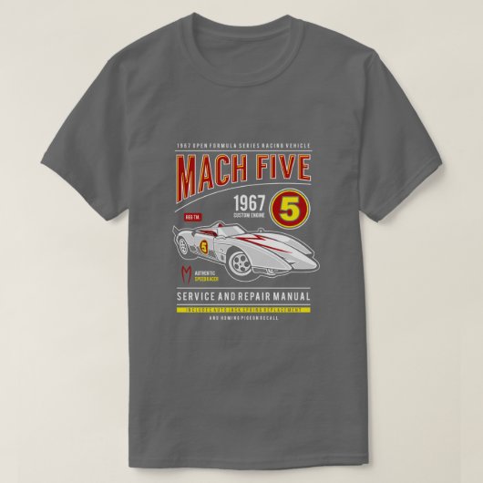 マッハ5 1 Tシャツ (デザイン正面)