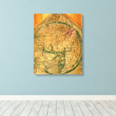 マッパムンディ, c.1290 キャンバスプリント (インサイチュ (ウッドフロア))