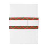 マッフィーマクフィー氏タータンチェックスコティッシュプレイド 招待状ベリーバンド (裏面例)