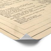 マップとグラフのアルファベット順のリスト ポスター (角)