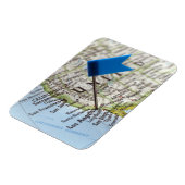 マップのピンをロサンゼルス、カリフォルニア州に配置 マグネット (左側)